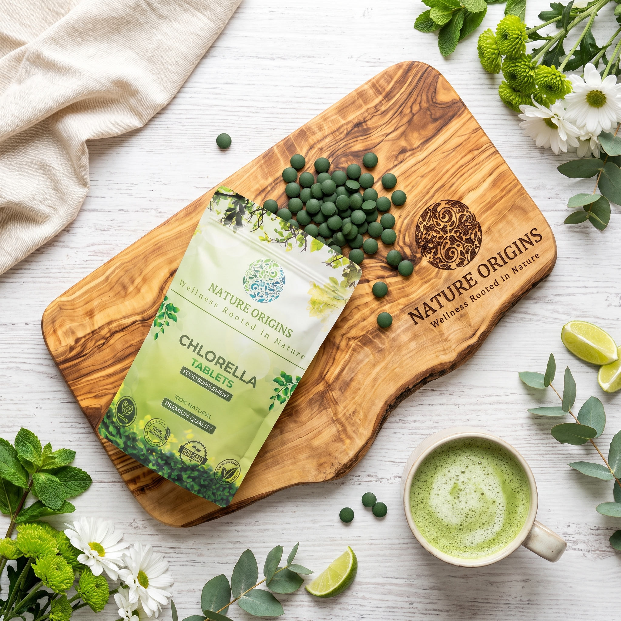 Chlorella 500mg Tablets | Metal Detox & Immune Boosting